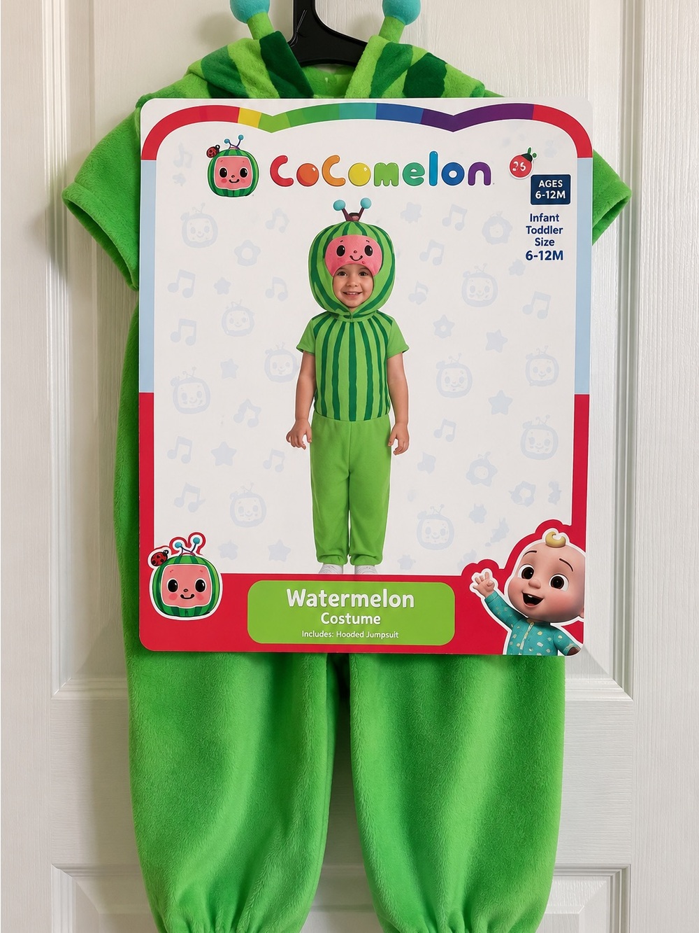 Watermelon Kids Costume - Green Hooded Jumpsuit